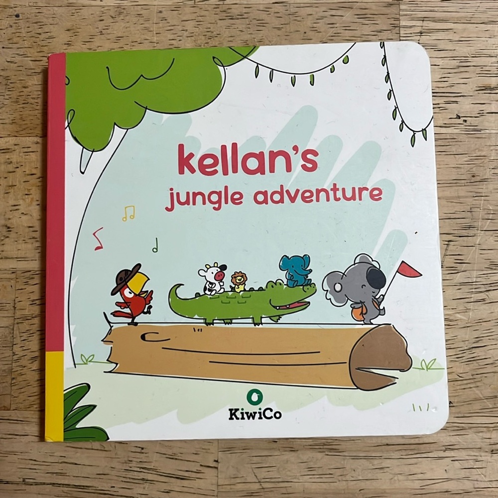 Kellan's Jungle Adventure Kiwi Co Children's Board Book